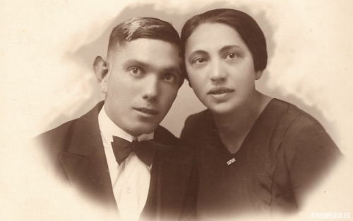 One of the Krasiewicz sisters with her fiancé